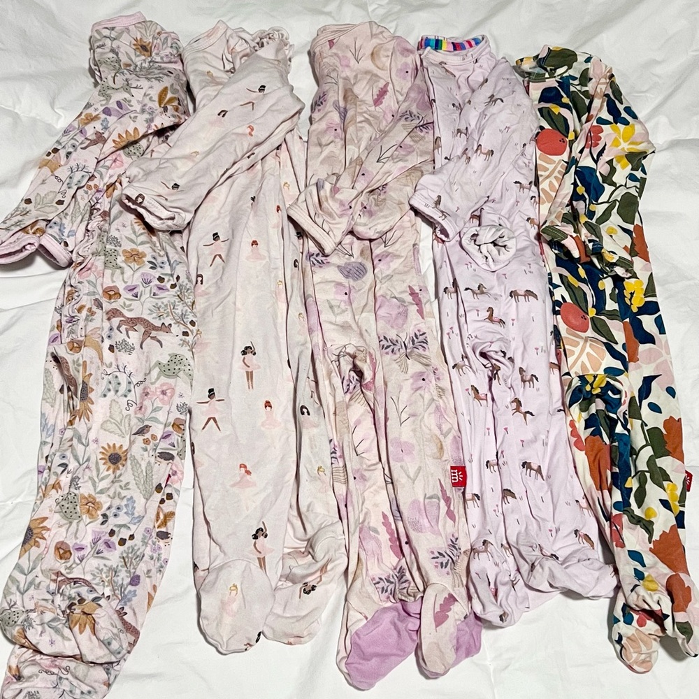 Magnetic Me Eco-Friendly 3-6 Month Footed Pajama Bundle